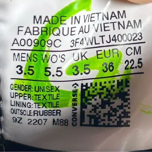 Converse Chuck 70 De Luxe Heel XXHi Lugged Black Combat Boot Womens Size 5.5 - Picture 8 of 8